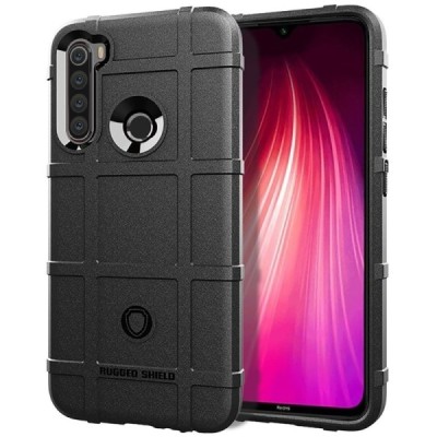 Rugged pastiprinātas aizsardzības Xiaomi Redmi Note 8T apvalks - melns | Vacins.lv