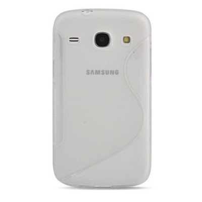Samsung Galaxy Core TPU kieto silikono skaidrus dėklas (nugarėlė) / Priedai.lt
