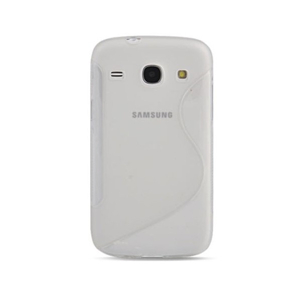 Kieto silikono dėklas - skaidrus (Galaxy Core)