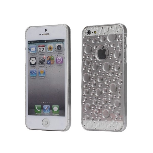 Dėklas su vandens lašų imitacija - skaidrus (iPhone 5 / 5S / SE 2016)