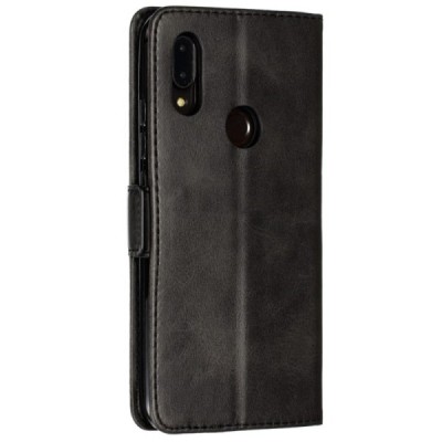 Xiaomi Redmi 7 Shell sērijas melns ādas atvērams maciņš | Vacins.lv