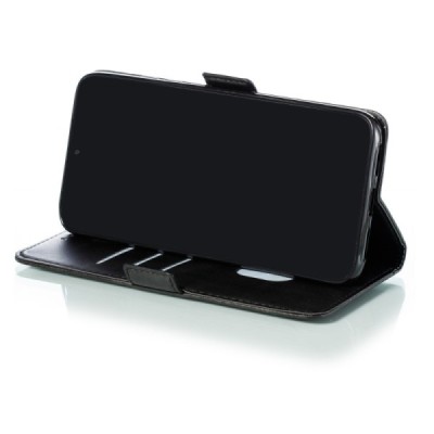 Xiaomi Redmi 7 Shell sērijas melns ādas atvērams maciņš | Vacins.lv