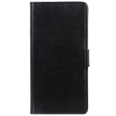 Samsung Galaxy S10 Lite (G970) atvēramais ādas melns maciņš (maks) | Vacins.lv