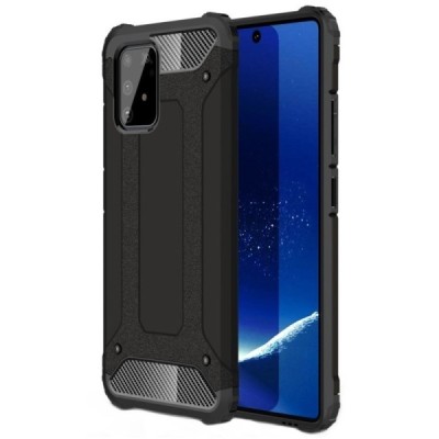 Pastiprinātas aizsardzības melns Samsung Galaxy S10 Lite (G970) apvalks | Vacins.lv