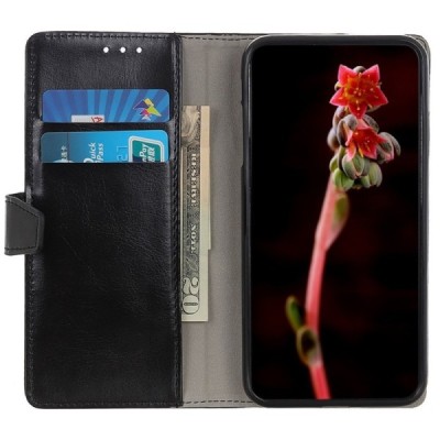 Samsung Galaxy Note10 Lite (N770F) atvēramais ādas melns maciņš (maks) | Vacins.lv