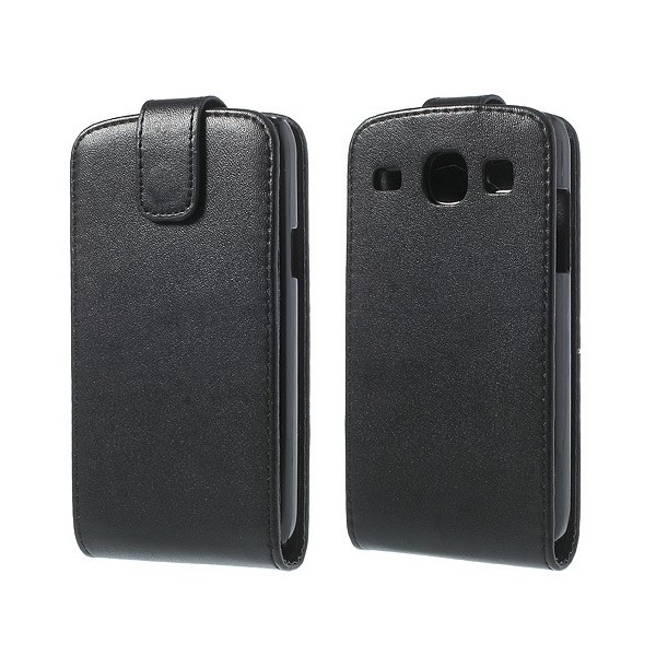 Klasikinis atverčiamas dėklas - juodas (Galaxy Core)