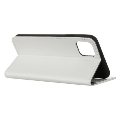 Samsung Galaxy Note10 Lite (N770F) atverčiamas baltas odinis dėklas - piniginė | Priedai.lt