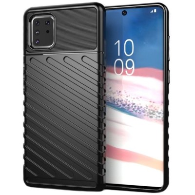 Thunder sustiprintos apsaugos Samsung Galaxy Note10 Lite (N770F) juodas kieto silikono (TPU) ir plastiko dėklas | Priedai.lt