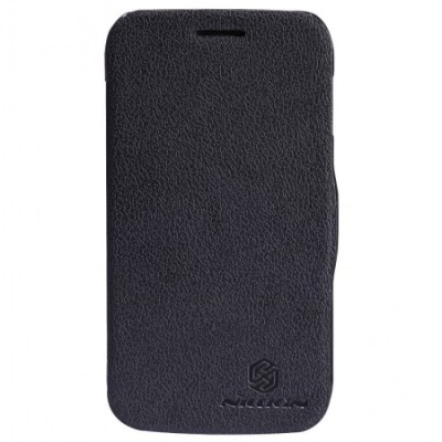 Nillkin Fresh atverčiamas Samsung Galaxy Core juodas odinis dėklas - knygutė / Priedai.lt