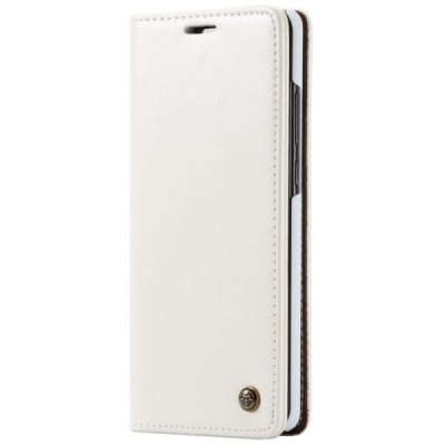 Samsung Galaxy A70 (A705F) CaseMe solīds atvēramais ādas balts maciņš - maks | Vacins.lv