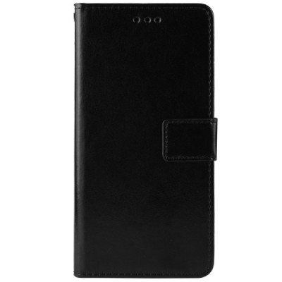 Xiaomi Mi Note 10 (10 Pro) atvēramais ādas melns maciņš (maks) | Vacins.lv