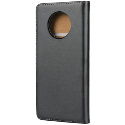 OnePlus 7T (OnePlus SevenT) atvēramais ādas melns maciņš, grāmata (maks) / Vacins.lv