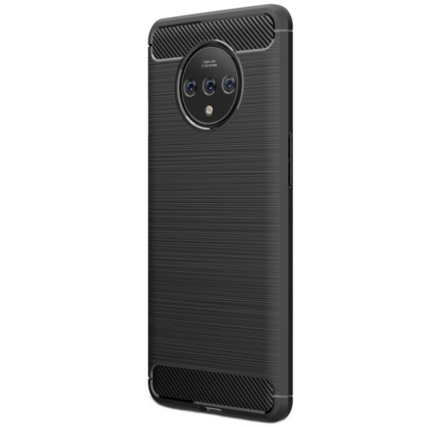 „Mofi“ Carbon cieta silikona (TPU) apvalks - melns (OnePlus 7T)