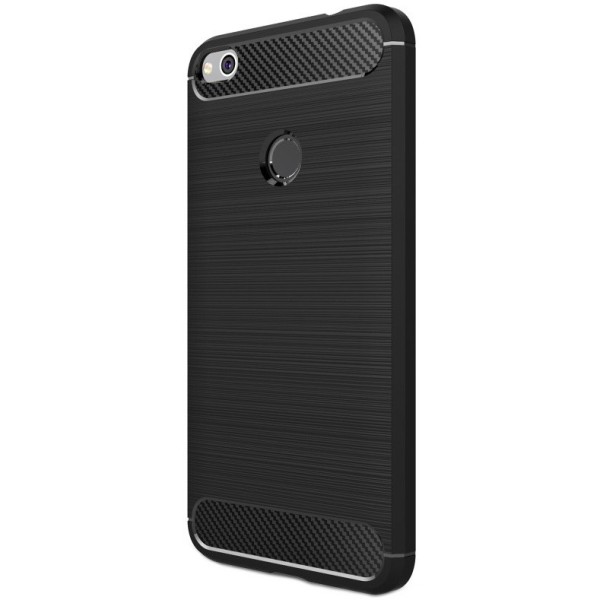 „Carbon“ cieta silikona (TPU) apvalks - melns (P9 Lite 2017 / P8 Lite 2017)