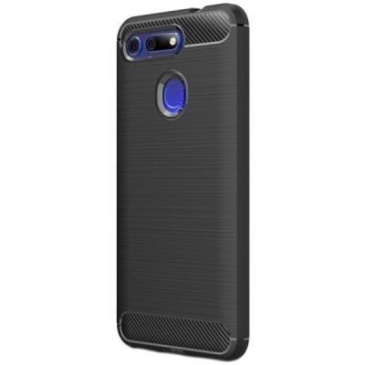 Huawei Honor View 20 (V20) kieto silikono TPU juodas dėklas - nugarėlė | Priedai.lt