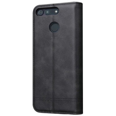 Huawei Honor View 20 (V20) Deluxe ādas atvēramais melns maciņš (maks) | Vacins.lv