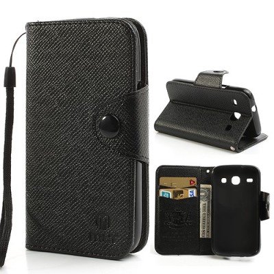 MLT atverčiamas Samsung Galaxy Core juodas dėklas - knygutė / Priedai.lt