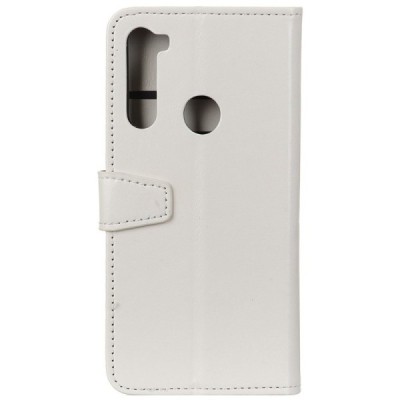 Xiaomi Redmi Note 8T atverčiamas baltas odinis dėklas, knygutė - piniginė | Priedai.lt