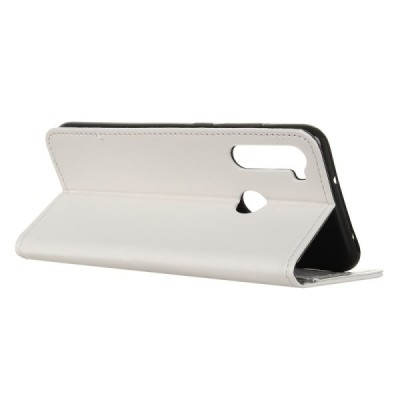 Xiaomi Redmi Note 8T atverčiamas baltas odinis dėklas, knygutė - piniginė | Priedai.lt