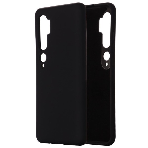 „Shell“ cieta silikona (TPU) apvalks - melns (Mi Note 10 / 10 Pro)