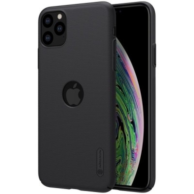 Apple iPhone 11 Pro Max Nillkin Super Frosted Shield melns plastmasas apvalks / vacins.lv