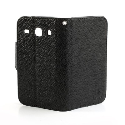 MLT atvēramais Samsung Galaxy Core melns futrālis - maciņš / Vacins.lv