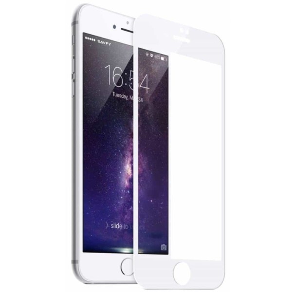 „Mocolo“ Tempered Glass ekrāna aizsargstikls 0.3 mm - balts (iPhone 6 / 7 / 8)