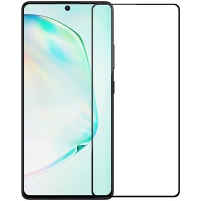 Samsung Galaxy S10 Lite (G970) Nillkin CP 9H Tempered Glass sustiprintos apsaugos juodas pilnai dengiantis apsauginis ekrano sti