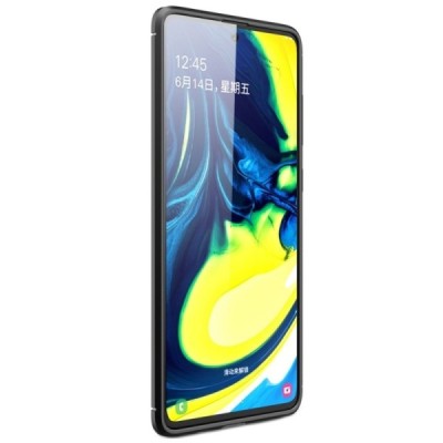 Samsung Galaxy A71 (A715F) Carbon cieta silikona (TPU) melns apvalks | vacins.lv