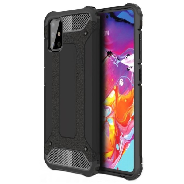 Sustiprintos apsaugos dėklas - juodas (Galaxy A71)