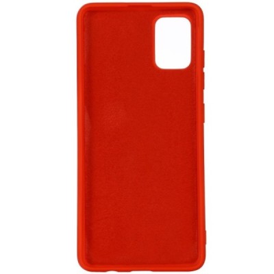 Samsung Galaxy A71 (A715F) Shell cieta silikona (TPU) sarkans apvalks | vacins.lv