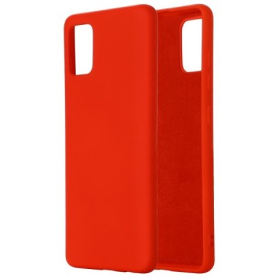 Samsung Galaxy A71 (A715F) Shell cieta silikona (TPU) sarkans apvalks | vacins.lv