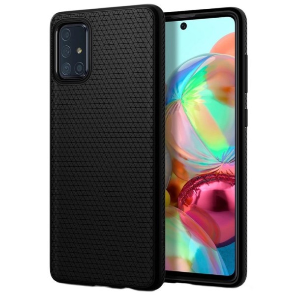 „Spigen“ Liquid Air dėklas - juodas (Galaxy A71)