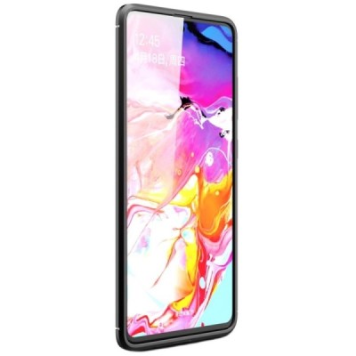 Samsung Galaxy A51 (A515F) Carbon kieto silikono TPU juodas dėklas - nugarėlė | Priedai.lt