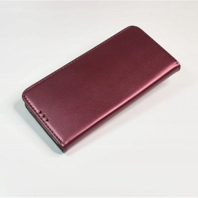 Shell Skin serijos Samsung Galaxy A51 (A515F) bordo odinis atverčiamas dėklas | Priedai.lt