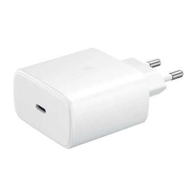 Oriģināls „Samsung“ Super Fast Charging 45W EP-TA845 tīkla lādētājs - balts ar USB Type-C vadu | Vacins.lv