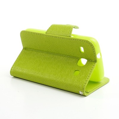 MLT atverčiamas Samsung Galaxy Core žalias dėklas - piniginė / Priedai.lt