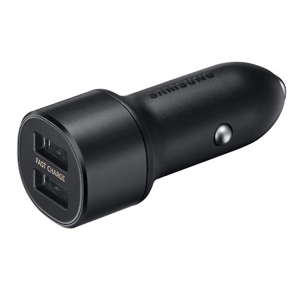 „Samsung“ Dual Fast Charge autolādētājs (15W) - melns