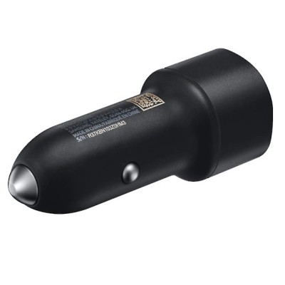 Origināls Samsung Dual Fast Charge EP-L1100 melns autolādētājs | Vacins.lv
