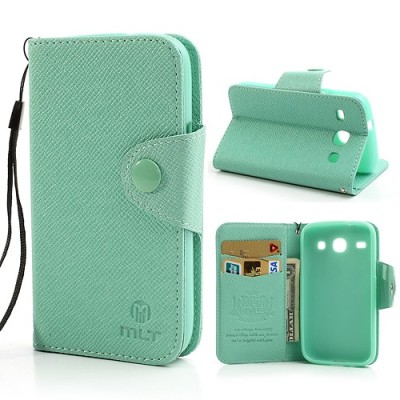 MLT atverčiamas Samsung Galaxy Core mėtinis dėklas - piniginė / Priedai.lt