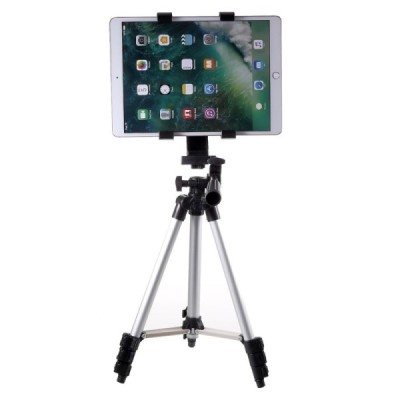 Telescopic Stand universalus planšetės laikiklis - sidabrinis | Priedai.lt