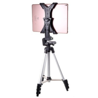Telescopic Stand universalus planšetės laikiklis - sidabrinis | Priedai.lt