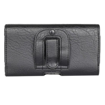 Solidus juodas odinis dėklas prie diržo (XL+ dydis) | Priedai.lt