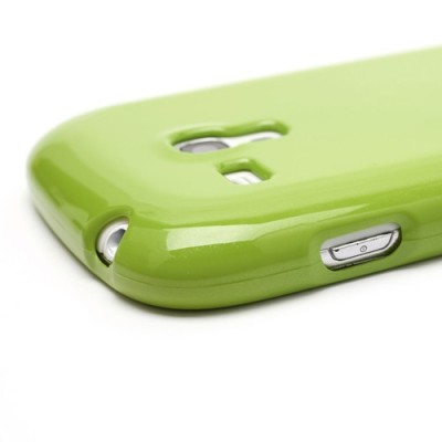 Mercury žalias (salotinis) Samsung Galaxy S3 mini i8190 TPU kieto silikono dėklas (nugarėlė) / Priedai.lt