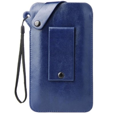 MQ universali mėlyna odinė įmautė - dėklas (XL dydis) | Priedai.lt