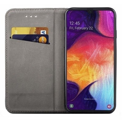 Huawei P Smart Pro (2019) Shell juodas odinis atverčiamas dėklas - knygutė | Priedai.lt