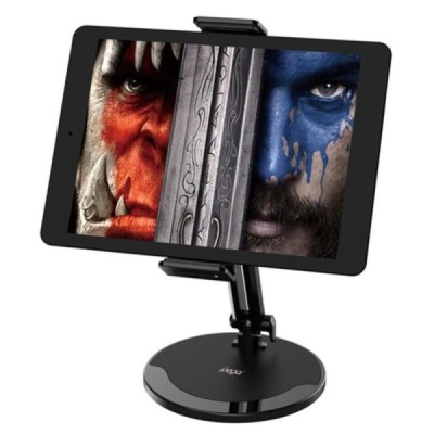 Ipega universalus juodas telefono ir planšetės laikiklis, stovas / Priedai.LT