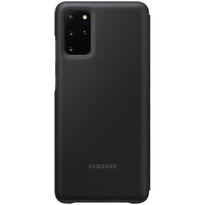 Samsung Galaxy S20+ Plus (G986) oficiāls Smart Led View Cover atvērams melns maciņš (maks) | Vacins.lv