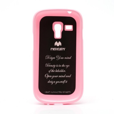 Mercury rožinis Samsung Galaxy S3 mini i8190 TPU kieto silikono dėklas (nugarėlė) / Priedai.lt