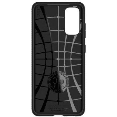 Samsung Galaxy S20 (G980) Spigen Liquid Air melns cieta silikona apvalks | vacins.lv